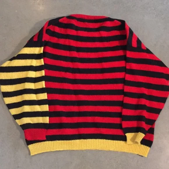 Vintage Striped Sweater w/ Cool Mismatch Sleeve - Picture 4 of 6
